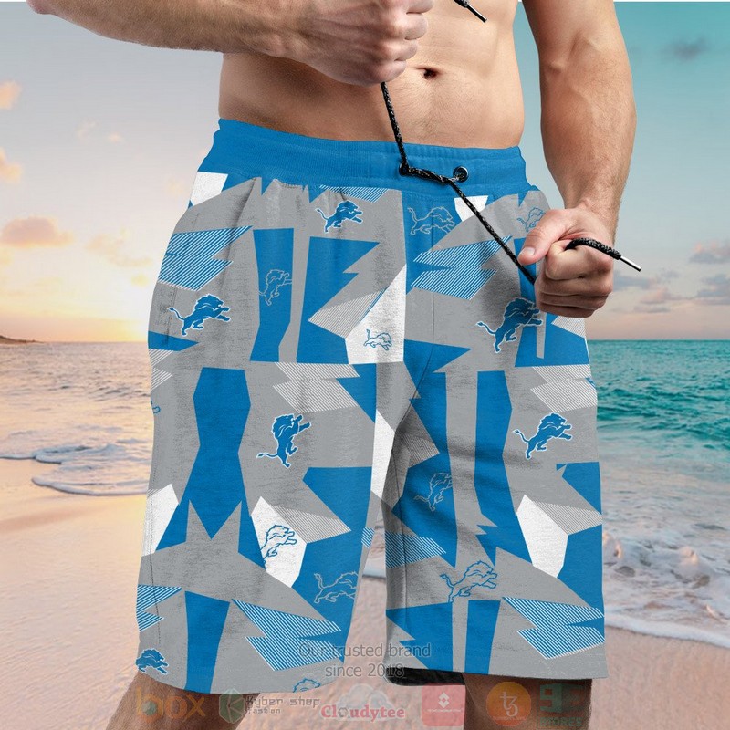 HOT Detroit Lions logo hawaiian shirt and shorts 5 Detroit Lions logo hawaiian shirt and shorts 1 2 3 4