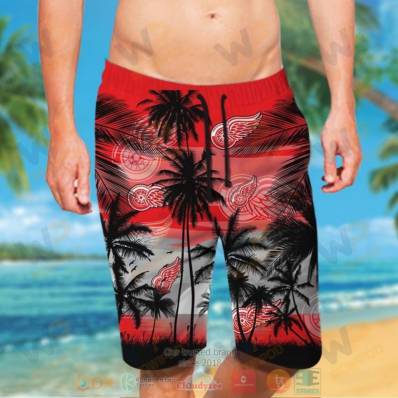 HOT Detroit Red Wings Hawaiian Shirt and shorts 5 Detroit Red Wings Hawaiian Shirt and shorts 1 2 3 4