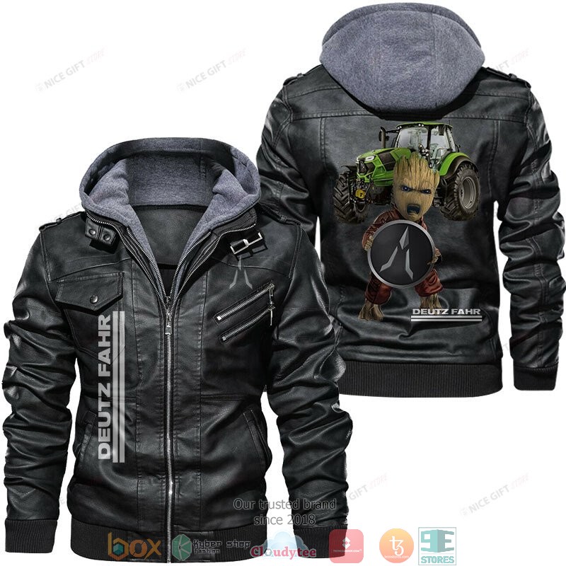 Deutz Fahr Green Baby Groot Leather Jacket