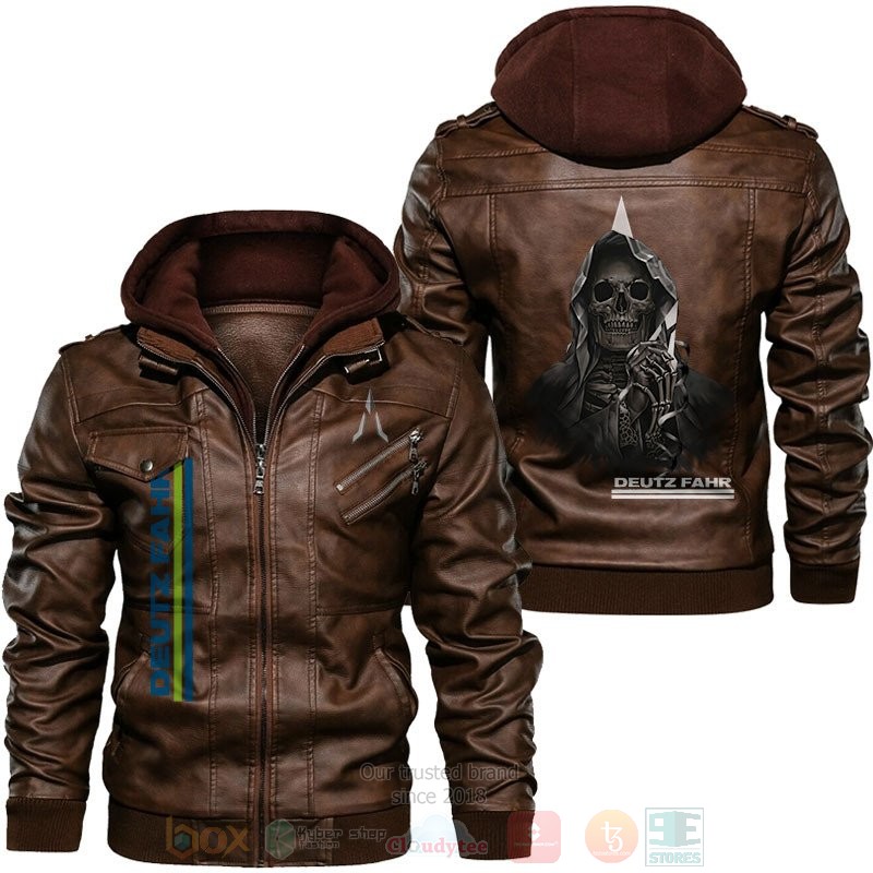 Deutz Fahr Skull Leather Jacket 1