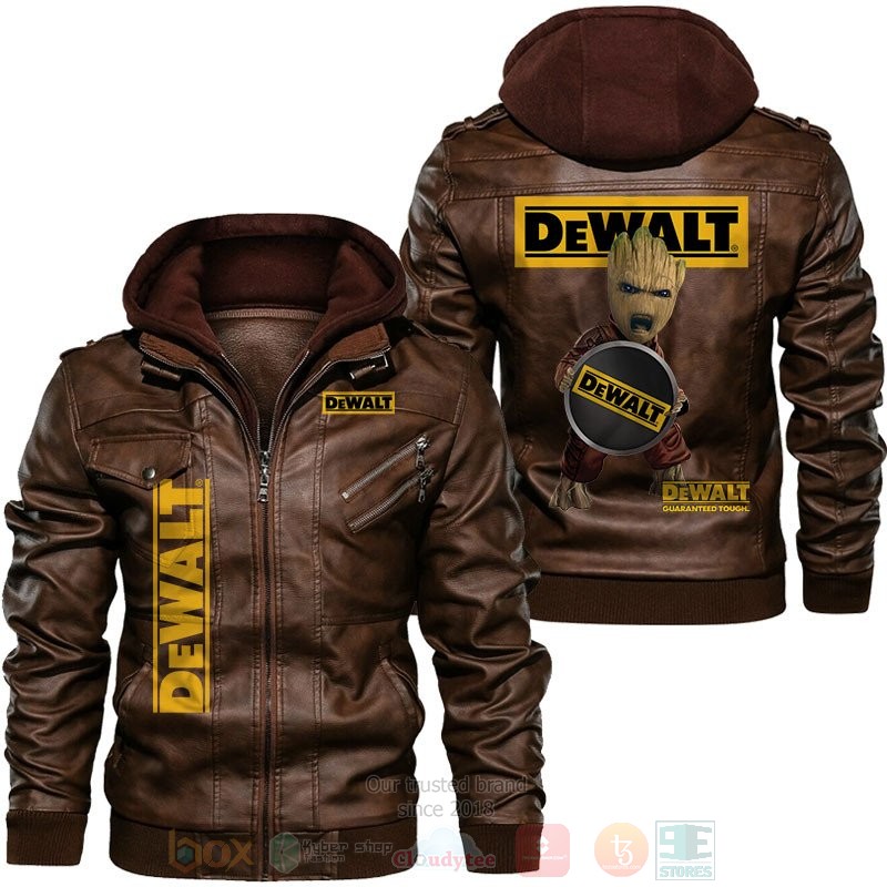Dewalt Baby Groot Hug Leather Jacket 1