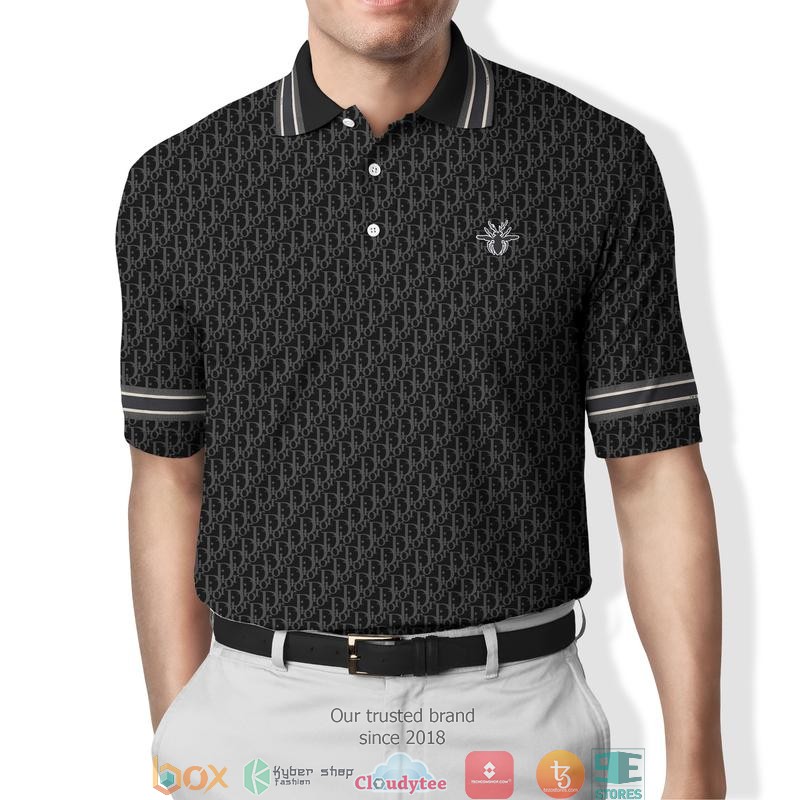 Dior Bee Black Polo Shirt
