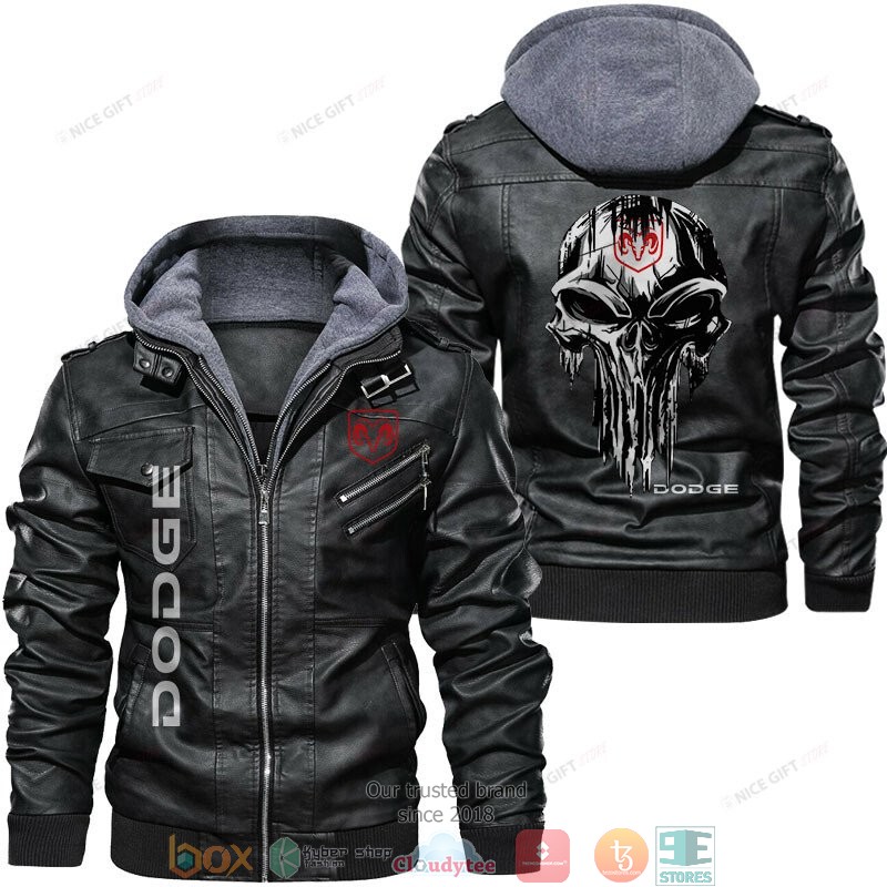 Dodge Punisher Skull Leather Jacket