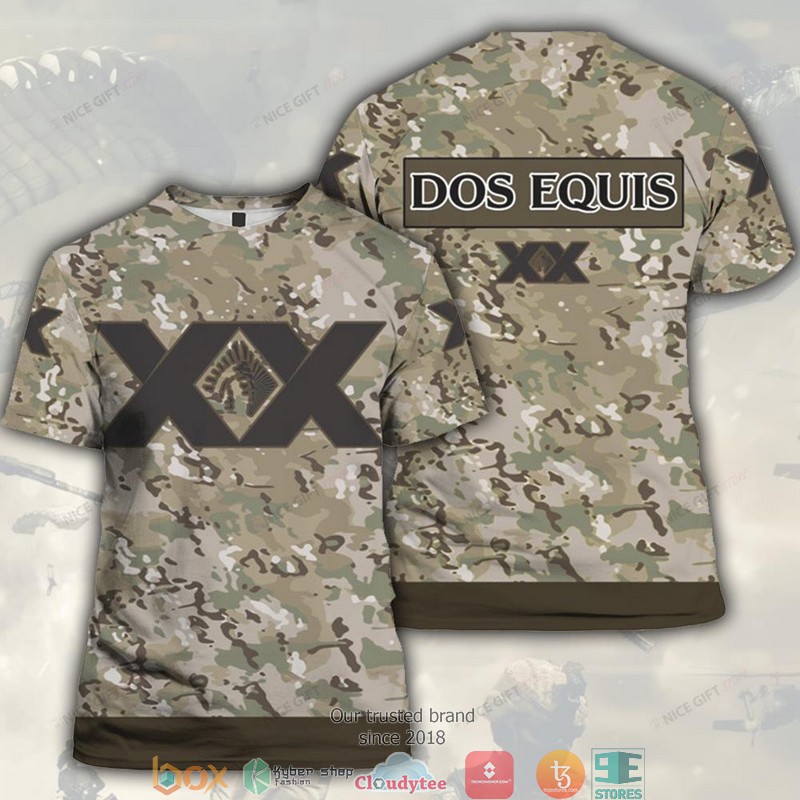 Dos Equis XX Camouflage 3D T shirt