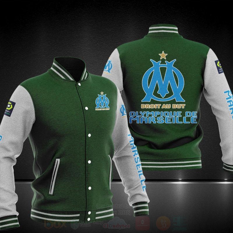 Droit Au But Olympique De Marseille Baseball Jacket 1 2 3 4 5