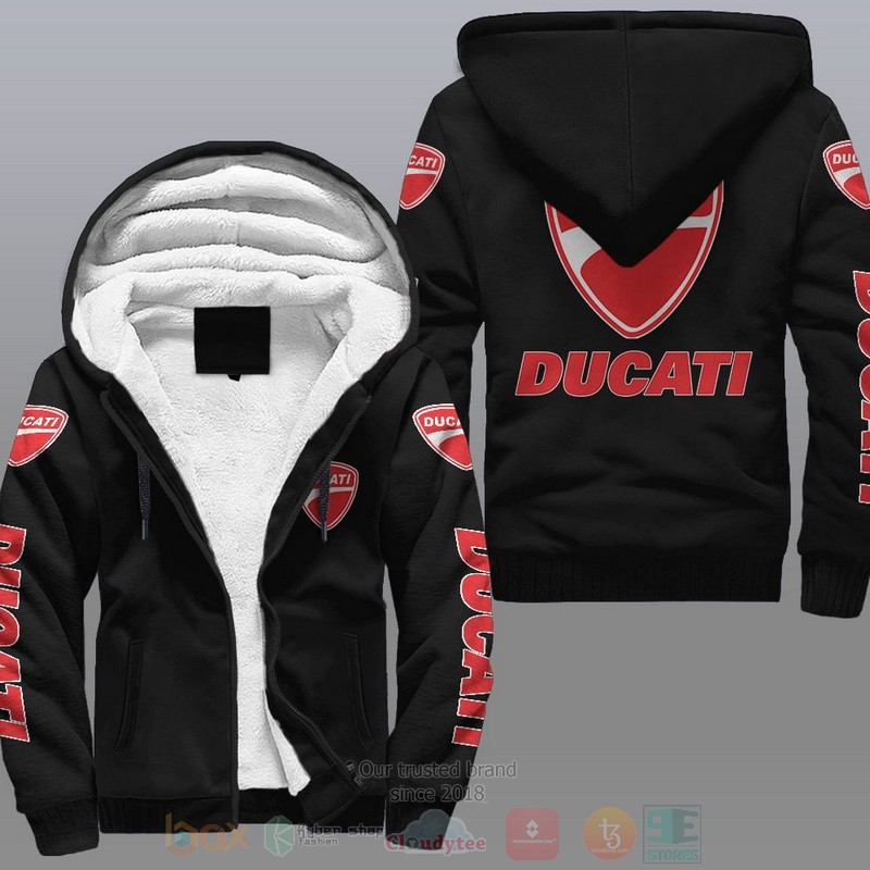 Ducati Car Fleece Hoodie