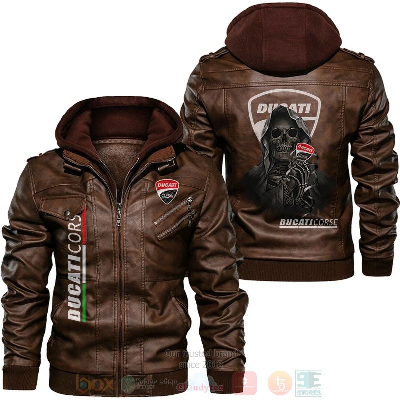 Ducati Skull Leather Jacket 1