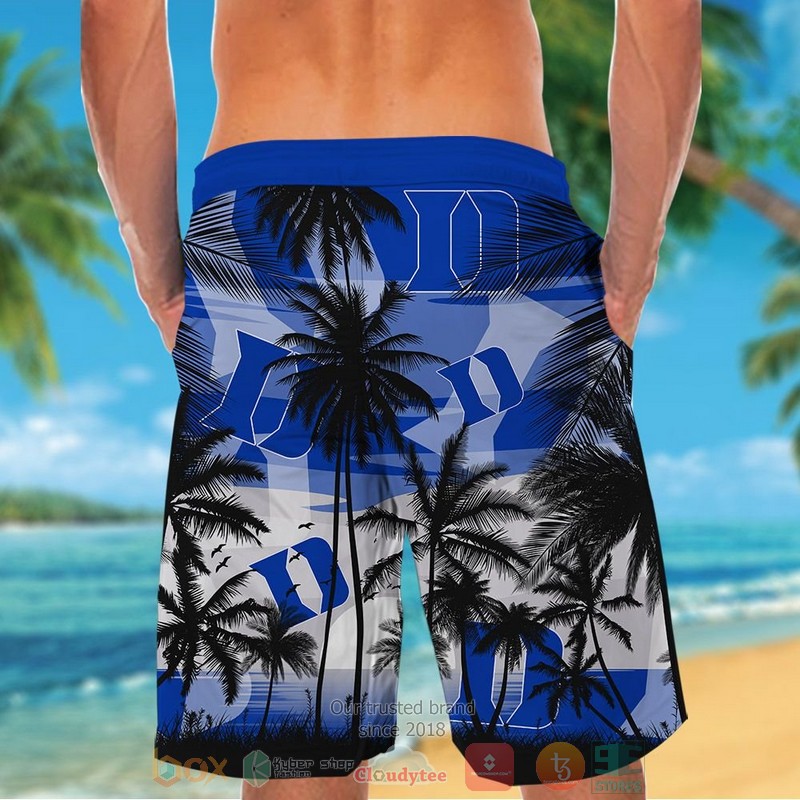 Duke Blue Devils Tropical Hawaiian Shirt and shorts 1 2 3 4 5