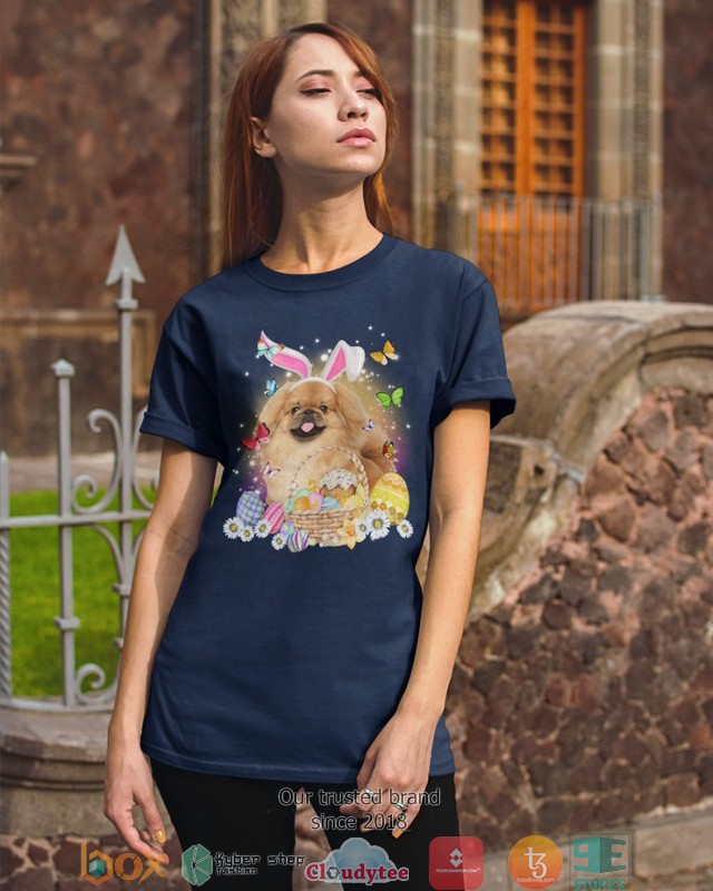 Easter Bunny Tan Pekingese 2d shirt, hoodie 3 Easter Bunny Tan Pekingese 2d shirt hoodie 1 2