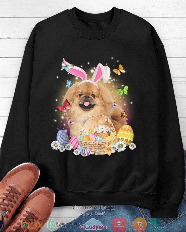 Easter Bunny Tan Pekingese 2d shirt, hoodie 4 Easter Bunny Tan Pekingese 2d shirt hoodie 1 2 3