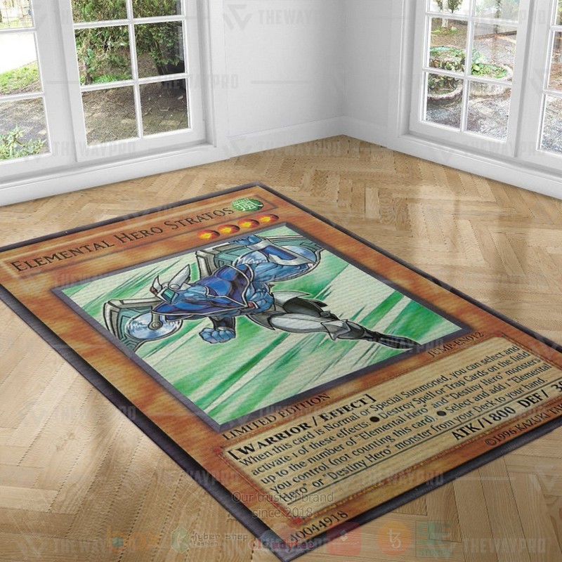 BEST Elemental Hero Stratos Luxury Rugs 3 Elemental Hero Stratos Custom Rug 1 2