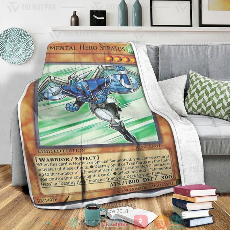 Elemental Hero Stratos Custom Soft Blanket 2 Elemental Hero Stratos Custom Soft Blanket 1