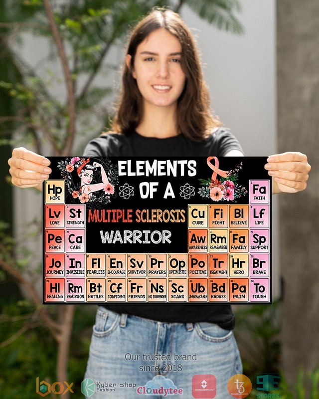 Elements of a Multiple sclerosis warrior poster 1