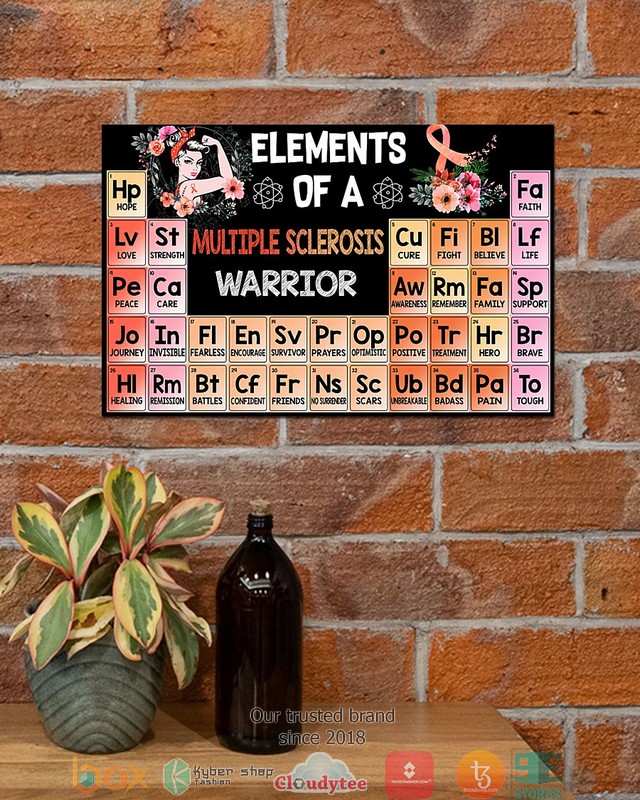 Elements of a Multiple sclerosis warrior poster 1 2 3
