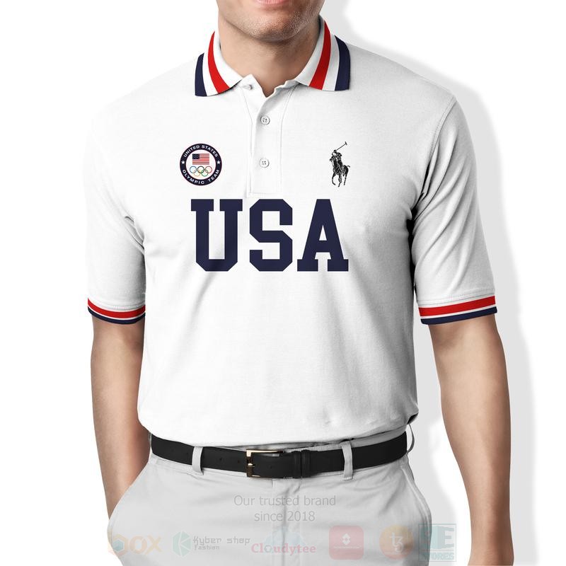 Ralph Lauren USA White Polo Shirt