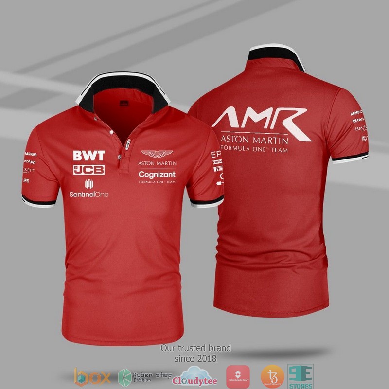 F1 Team Aston Martin Racing Polo Shirt 6 F1 Team Aston Martin Racing Polo Shirt 1 2 3 4 5