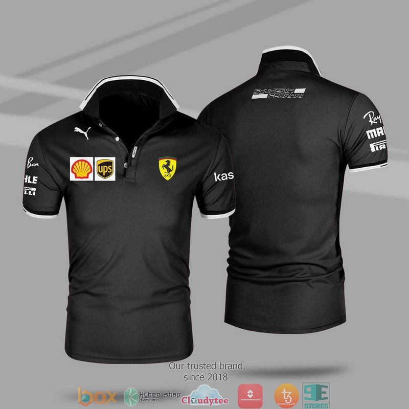 F1 Team Ferrari Racing Ups Polo Shirt 17 F1 Team Ferrari Racing Ups Polo Shirt