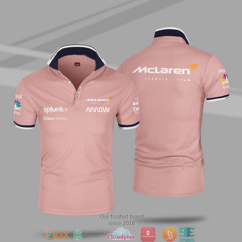F1 Team Mclaren Racing Polo Shirt 7 F1 Team Mclaren Racing Polo Shirt 1 2 3 4 5 6