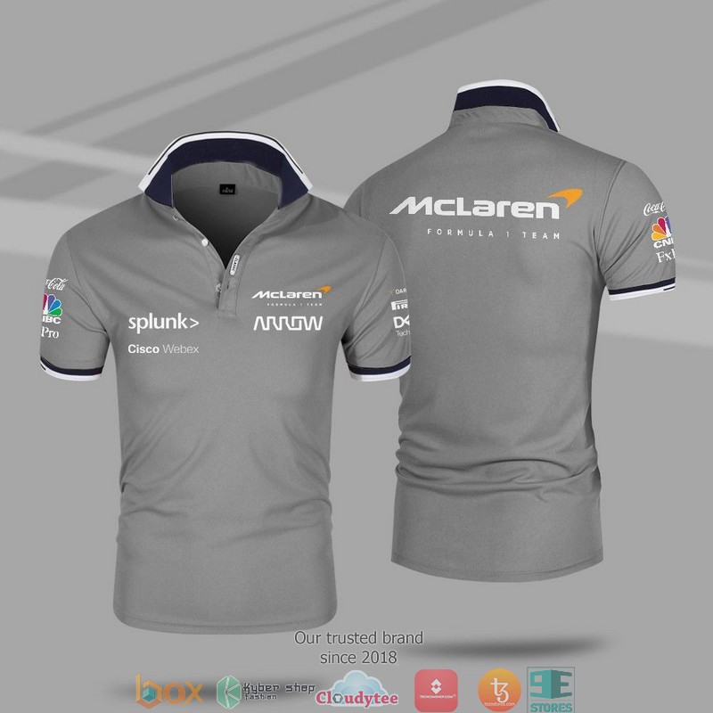 F1 Team Mclaren Racing Polo Shirt 8 F1 Team Mclaren Racing Polo Shirt 1 2 3 4 5 6 7