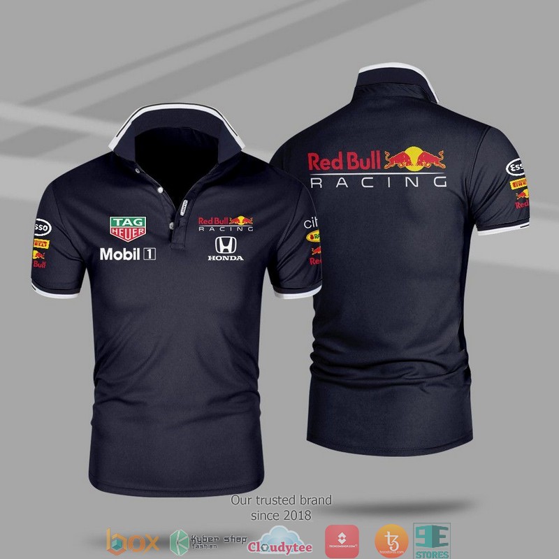 F1 Team Red Bull Racing Honda Polo Shirt 5 F1 Team Red Bull Racing Honda Polo Shirt 1 2 3 4