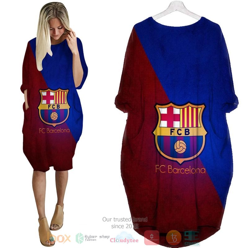 FC Barcelona red blue Pocket Dress