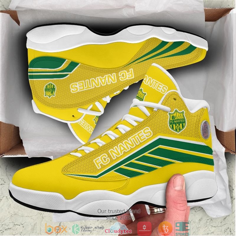 FC Nantes Air Jordan 13 Sneaker Shoes 18 FC Nantes Air Jordan 13 Sneaker Shoes