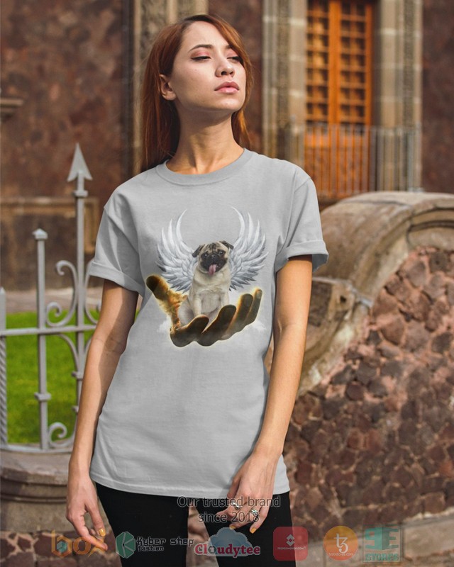 HOT Fawn Pug Golden Hand Heaven Wings 2D shirt, hoodie 3 Fawn Pug Golden Hand Heaven Wings 2D shirt hoodie 1 2