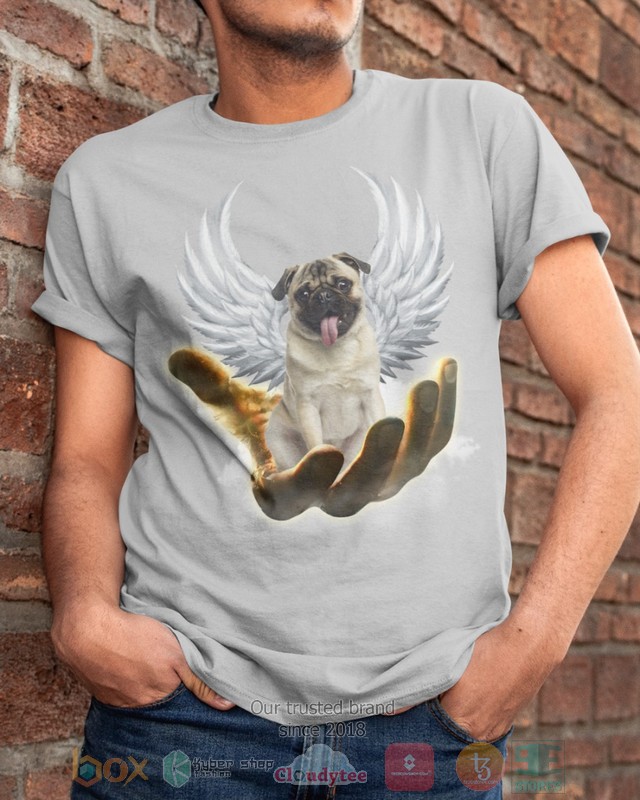 HOT Fawn Pug Golden Hand Heaven Wings 2D shirt, hoodie 4 Fawn Pug Golden Hand Heaven Wings 2D shirt hoodie 1 2 3