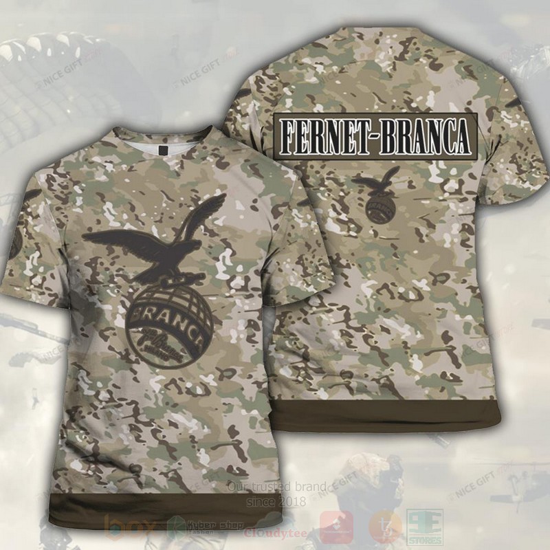 Fernet Branca Camouflage 3D T shirt