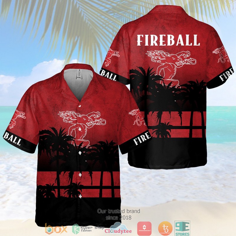Fireball Cinnamon Whisky Sunset island Hawaiian Shirt 3 Fireball Cinnamon Whisky Sunset island Hawaiian Shirt