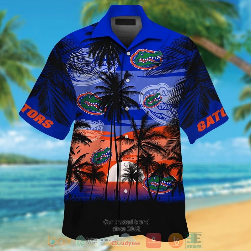 Florida Gators Tropical Hawaiian Shirt and shorts