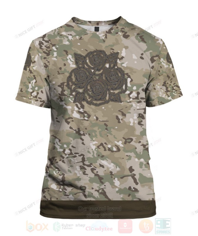 Four Roses Camouflage 3D T shirt 1