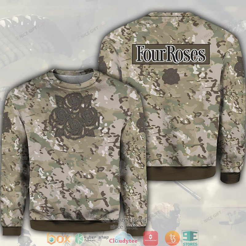 Four Roses Camouflage Crewneck Sweatshirt