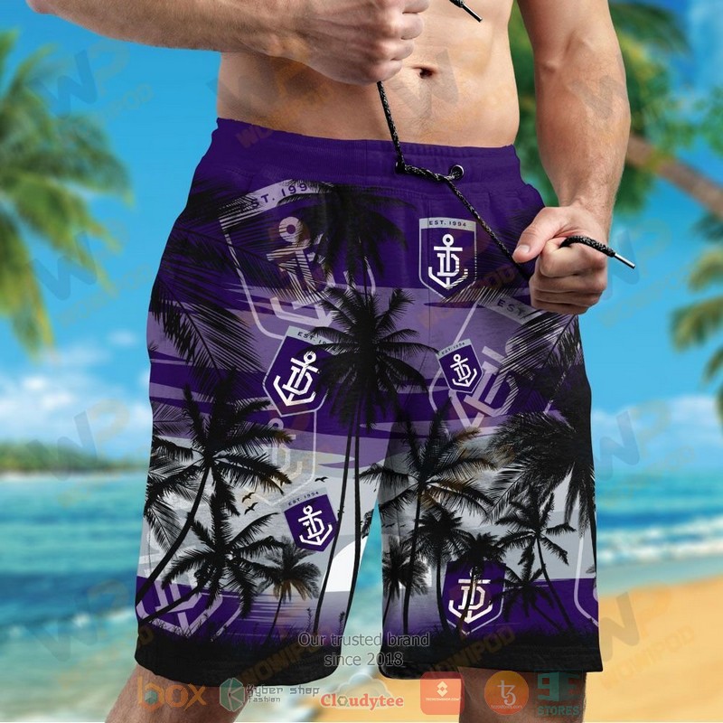 HOT Fremantle Dockers Hawaiian Shirt and shorts 5 Fremantle Dockers Hawaiian Shirt and shorts 1 2 3 4