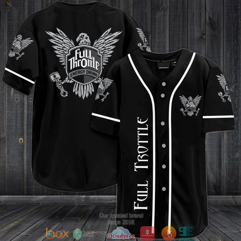 Full Throttle Energy Drinks Jersey Baseball Shirt 3 Full Throttle Energy Drinks Jersey Baseball Shirt
