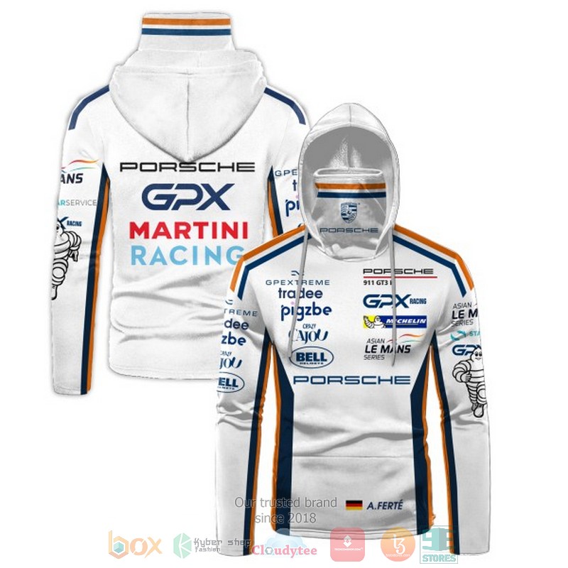 GPX Martini Racing Porsche hoodie mask