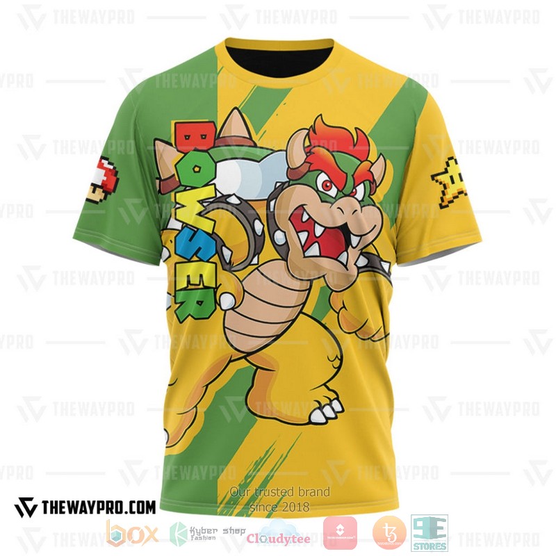 Game Super Mario Bowser 3D T Shirt
