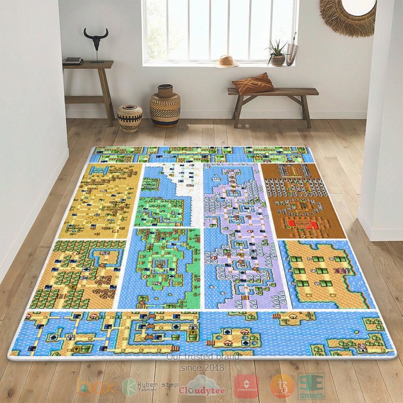 Game Super Mario Bros 3 All Worlds Rug 1