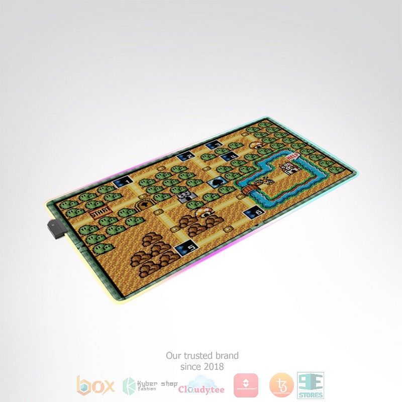 Game Super Mario Bros 3 World 1 Led Mouse Pad 1