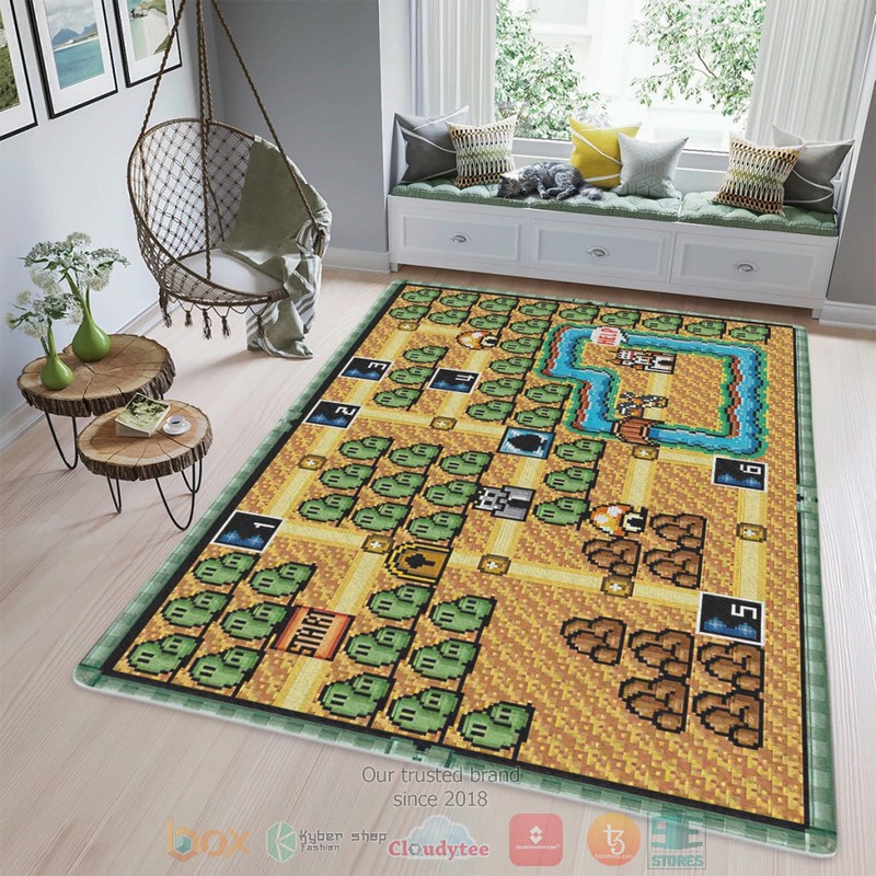 Game Super Mario Bros 3 World 1 Map Rug