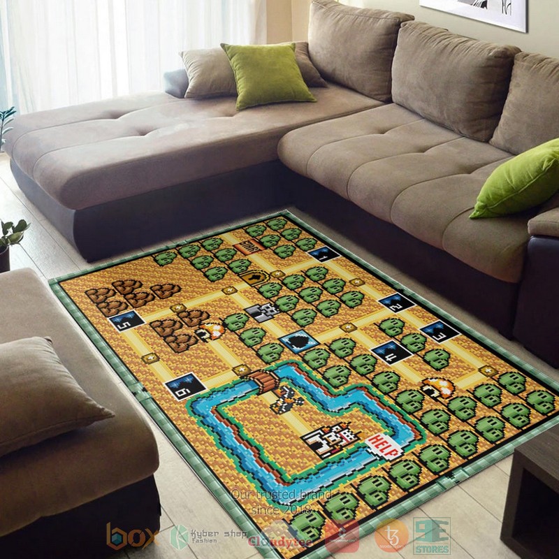 Game Super Mario Bros 3 World 1 Map Rug 1