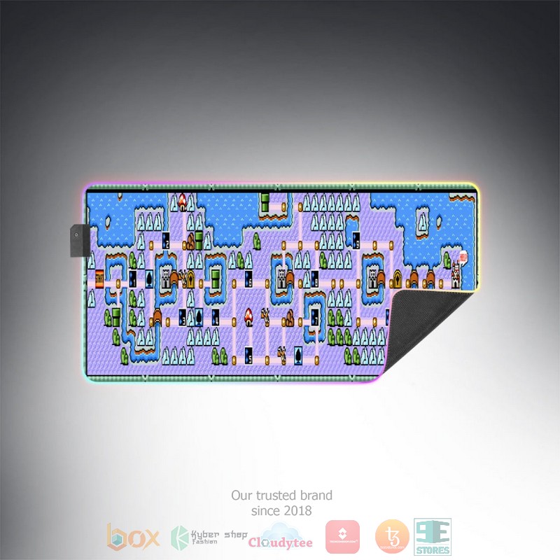 NEW Game Super Mario Bros 3 World 6 Part 2 Led Mousepad 3 Game Super Mario Bros 3 World 6 Part 2 Led Mouse Pad 1 2