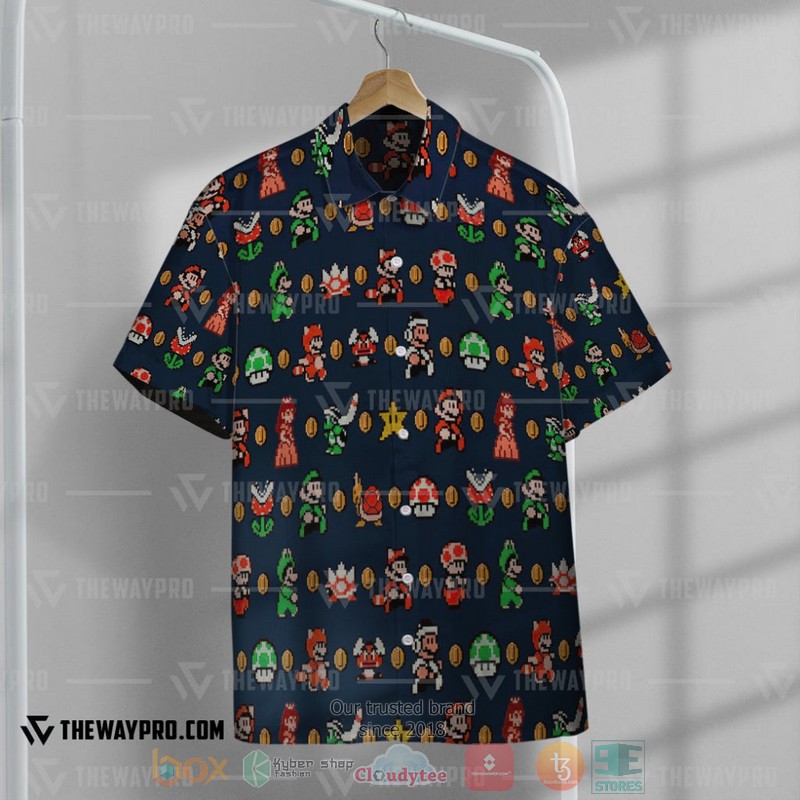 Game Super Mario Characters Pattern Hawaiian Shirt 1