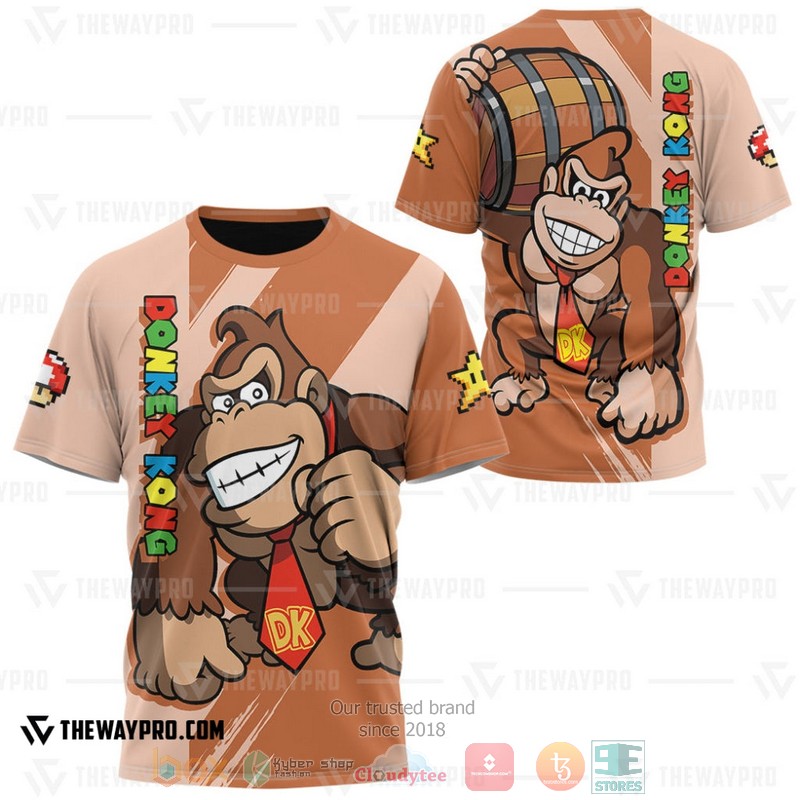 Game Super Mario Donkey Kong 3D T Shirt 1