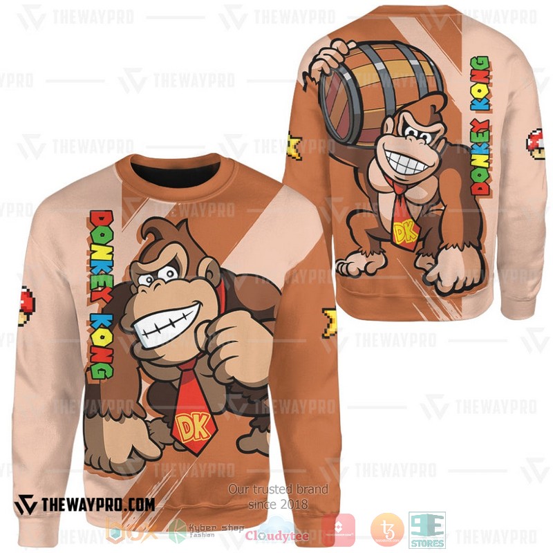 NEW Game Super Mario Donkey Kong Sweater 2 Game Super Mario Donkey Kong Sweater 1