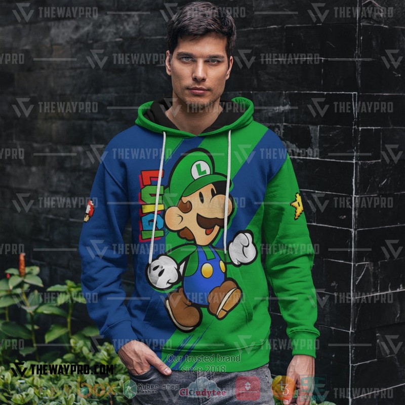 NEW Game Super Mario Luigi 3D Hoodie 4 Game Super Mario Luigi 3D Hoodie 1 2 3
