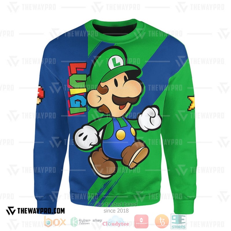 Game Super Mario Luigi Sweater