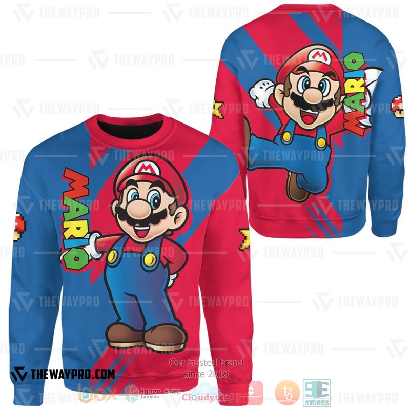 NEW Game Super Mario Mario Sweater 2 Game Super Mario Mario Sweater 1
