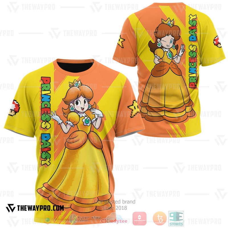Game Super Mario Princess Daisy 3D T Shirt 1