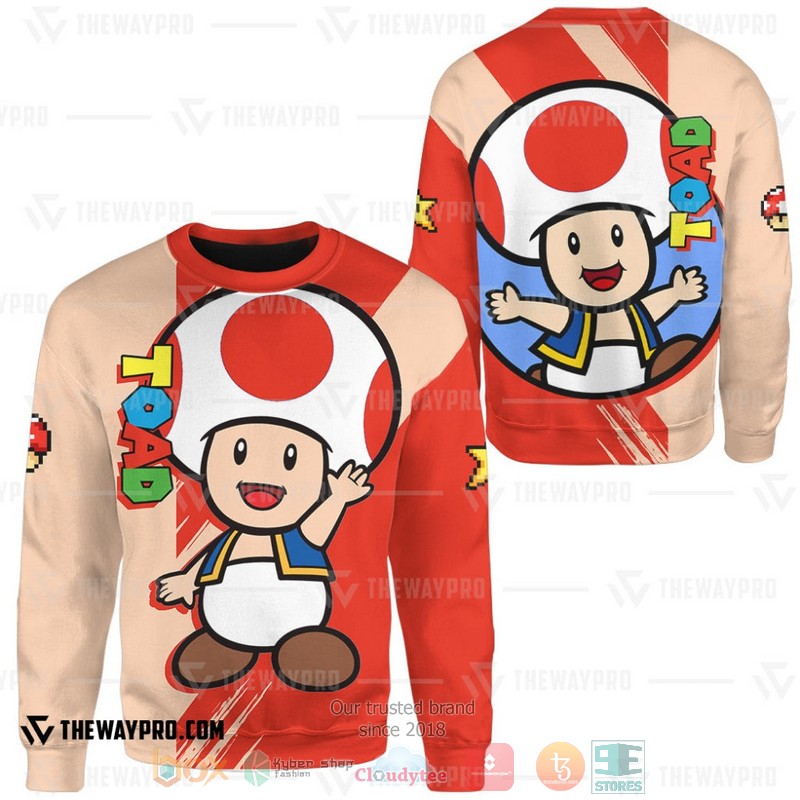 Game Super Mario Toad Sweater